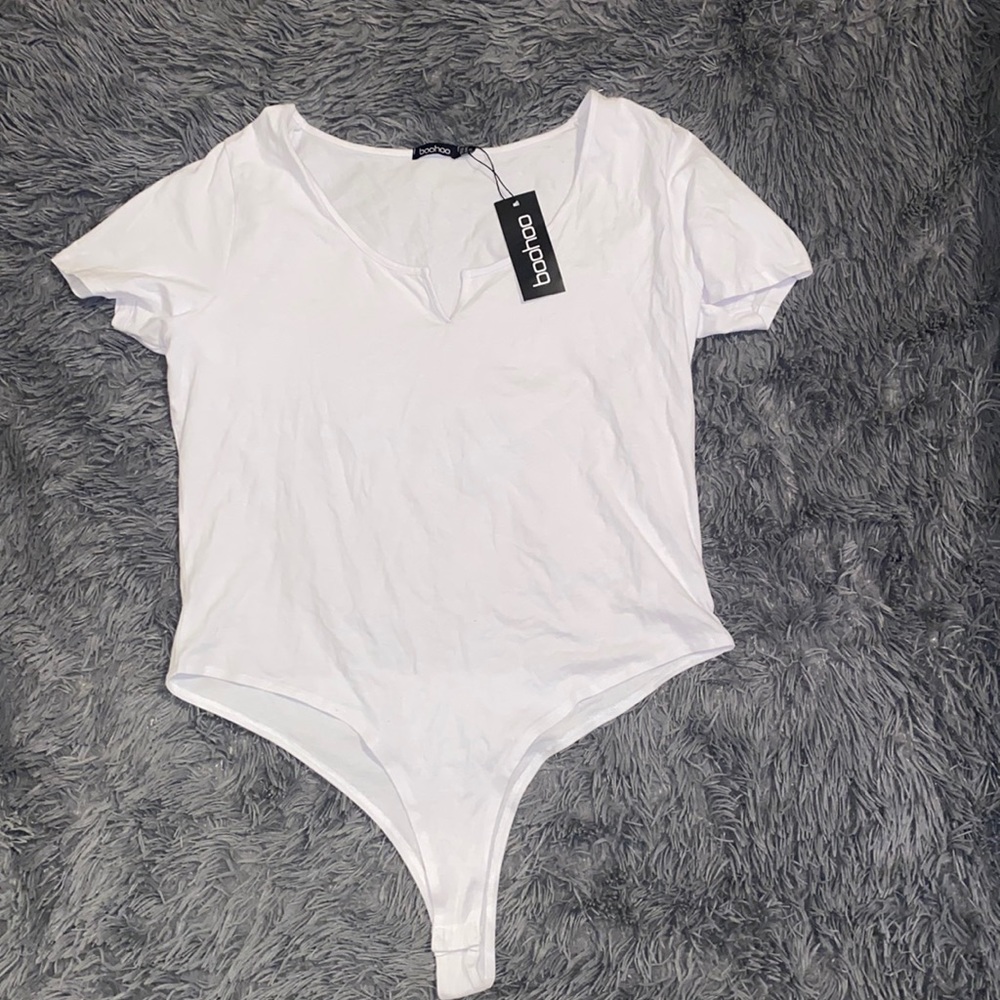 Boohoo white bodysuit